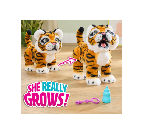 furReal Gabby the Grow and Roar Tiger interactive plush toy - view 2