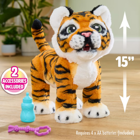 furReal Gabby the Grow and Roar Tiger interactive plush toy - view 3