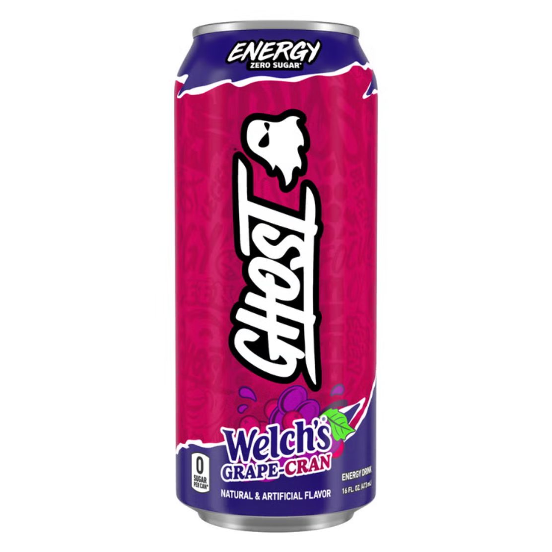 Ghost Energy Zero Sugar Welch's Grape-Cran 16 fl oz can