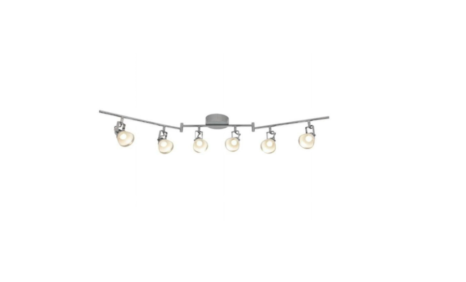 Hampton Bay 4 ft 6-Light Chrome Integrated LED Track Lighting Kit Adjustable Ceiling Fixture - view 3