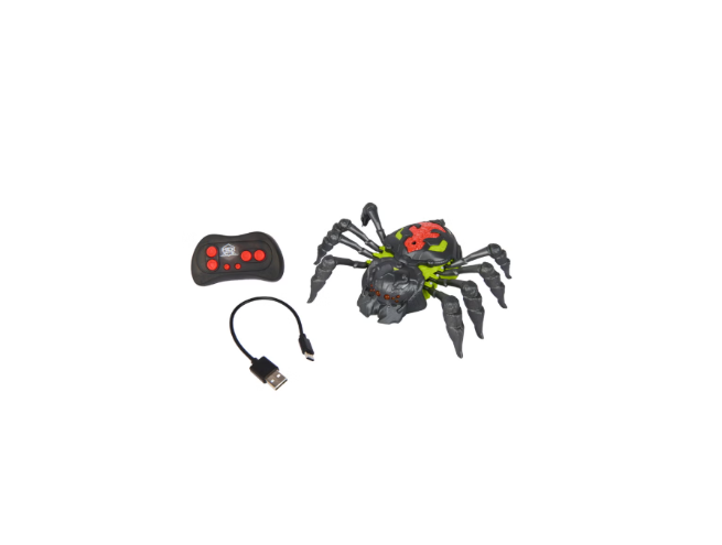 HEX BOTS Wall Crawling Spider RC Robot Toy Remote Control, LED Eyes, Wall Climbing, Ages 4+ - view 2