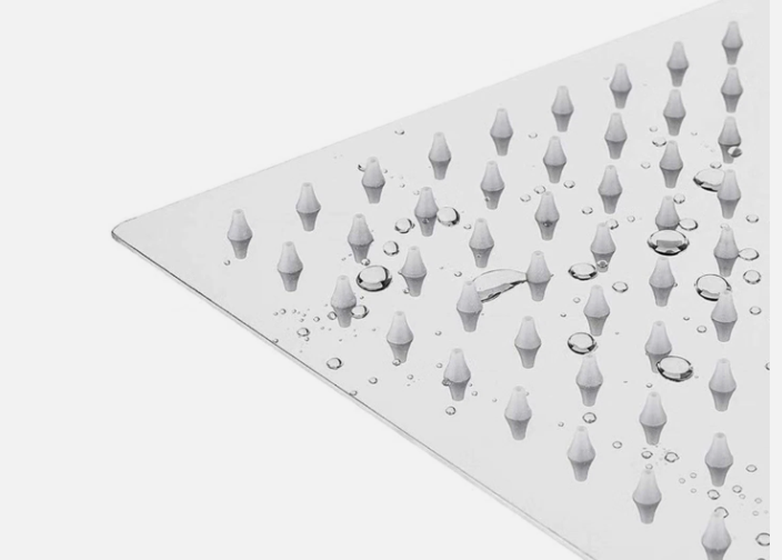 High Pressure Square Rainfall Shower Head with Adjustable Extension Arm Stainless Steel - view 4