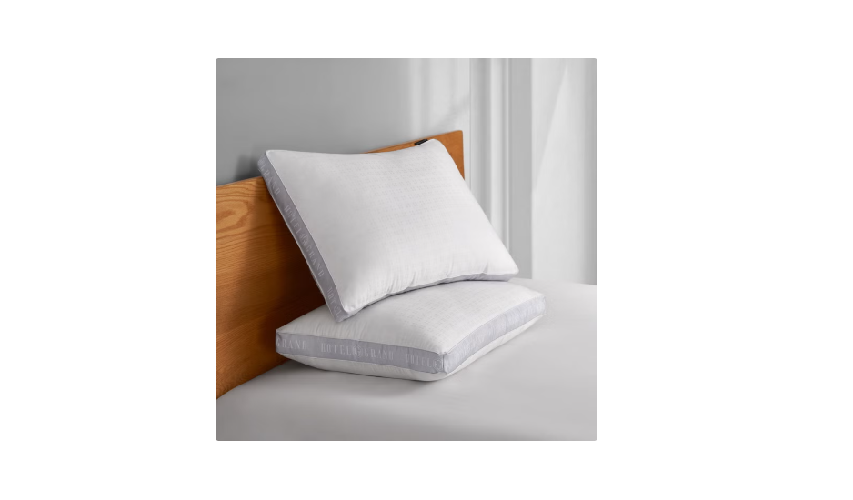 Hotel Grand ClusterSoft Gel Bed Pillows 2-Pack Standard/Queen, 500 Thread Count Cotton, Down Alterna - view 3