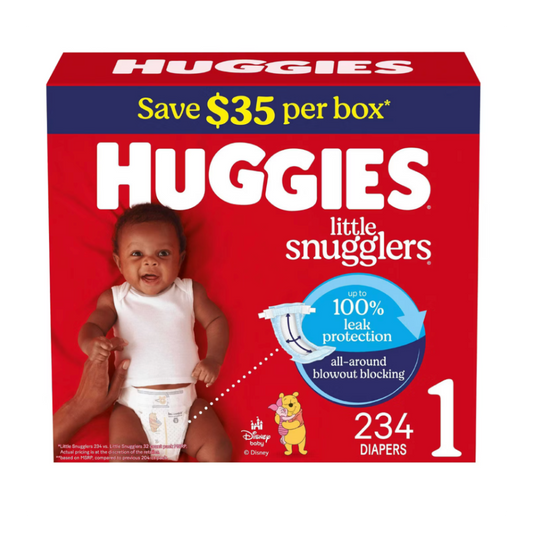 Huggies Little Snugglers & Little Movers Baby Diapers, Sizes 1-8