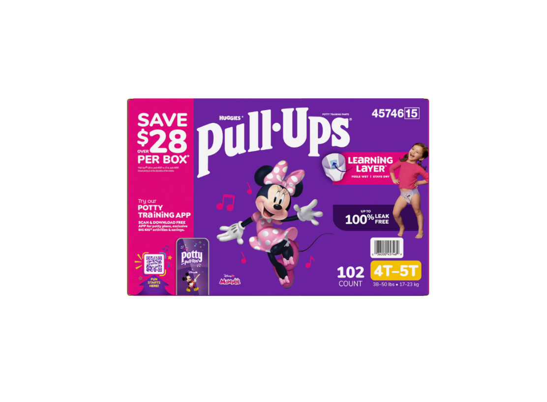 Huggies Pull-Ups Girls Potty Training Pants, Disney Minnie Mouse, Sizes 3T–6T - view 2