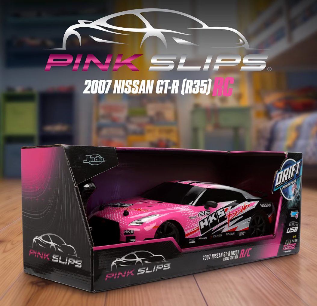 Jada Pink Slips 2007 Nissan GT-R (R35) R/C retail box