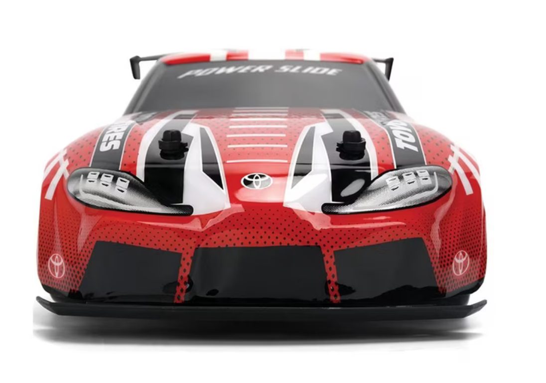 Front view of Jada Pink Slips Toyota GR Supra RC car