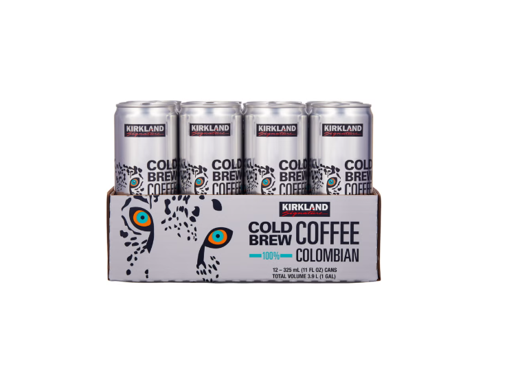 Kirkland Signature Colombian Cold Brew Coffee 12-Pack 11 oz Unsweetened Arabica