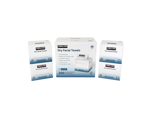 Kirkland Signature Daily Dry facial towels 200 count