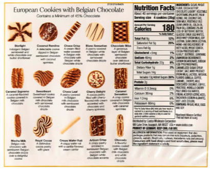 Kirkland Signature European Cookies with Belgian Chocolate 49.4 oz Gourmet Assortment - view 3