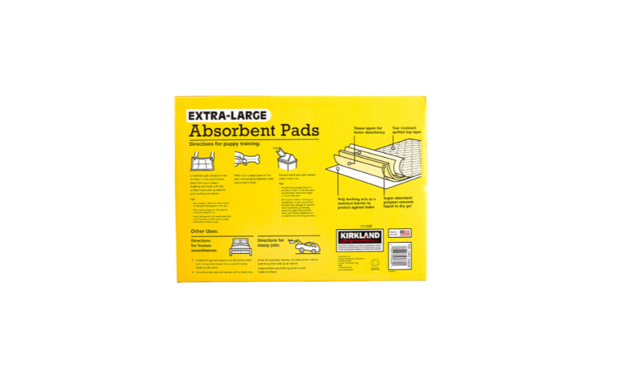 Kirkland Signature Extra-Large Dog Training Pads 30" x 23", Odor-Resistant Puppy Pads 100 Count - view 2