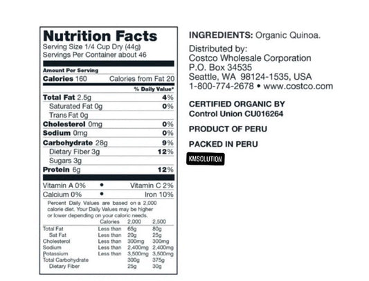 Kirkland Signature, Organic Quinoa, 4.5 lbs- NEW & SEALED FAST SHIPPING - view 2