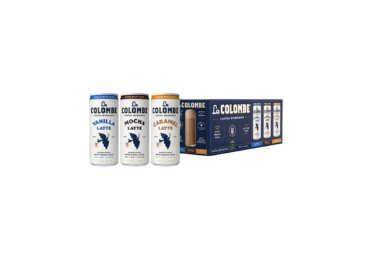 La Colombe Draft Latte Variety Pack 12-Pack 9 oz Vanilla, Mocha & Caramel Coffee