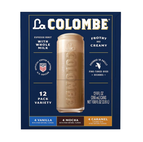 La Colombe Draft Latte Variety Pack 12-Pack 9 oz Vanilla, Mocha & Caramel Coffee - view 2