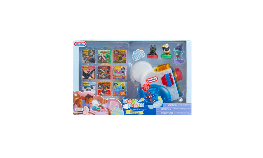 Little Tikes Story Dream Machine DreamWorks Bundle Transparent Story Projector, 9 Stories, 3 Charact