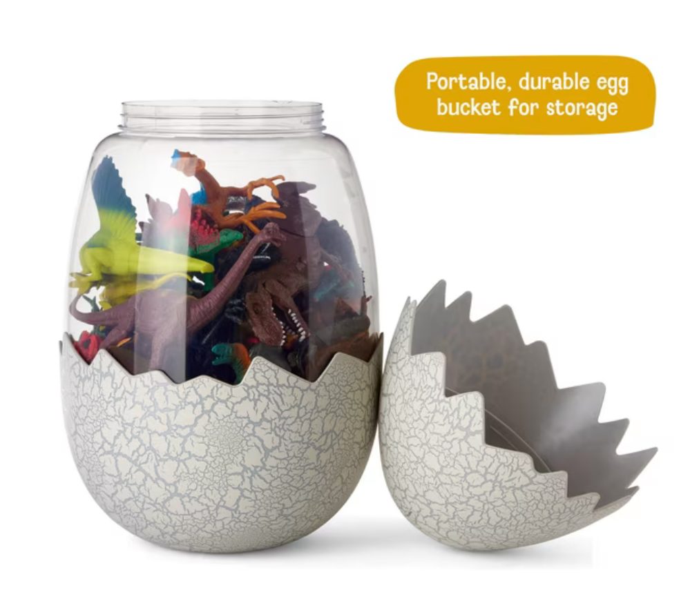 Member's Mark dino egg opened as portable durable storage bucket