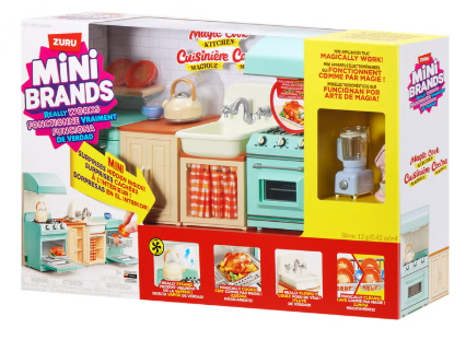 Mini Brands Magic Cook Kitchen Bundle Interactive Playset with Working Mixer, Blender, Sink & Oven - view 4