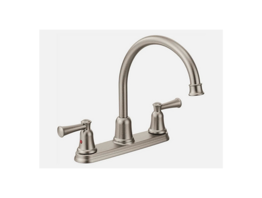 Moen CFG Capstone 2-Handle High-Arc Kitchen Faucet - Classic Stainless Steel, 1.5 GPM (Model 41611CS