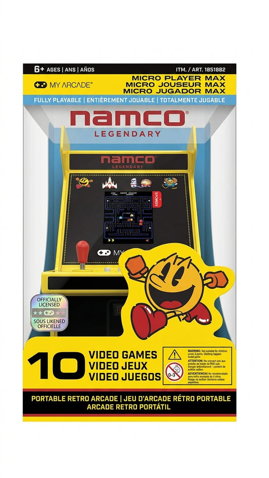 My Arcade Micro Player Max Namco Legendary mini arcade machine