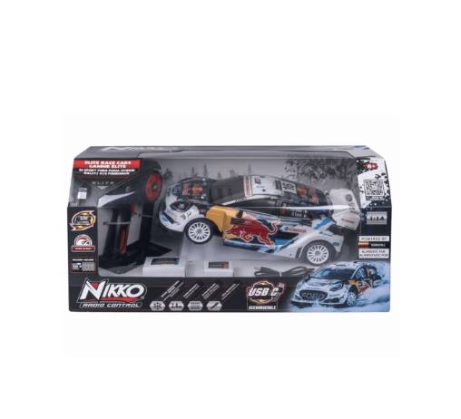 Nikko RC 1:14 Red Bull Ford Puma #16 Remote Control Rally Car – USB Rechargeable