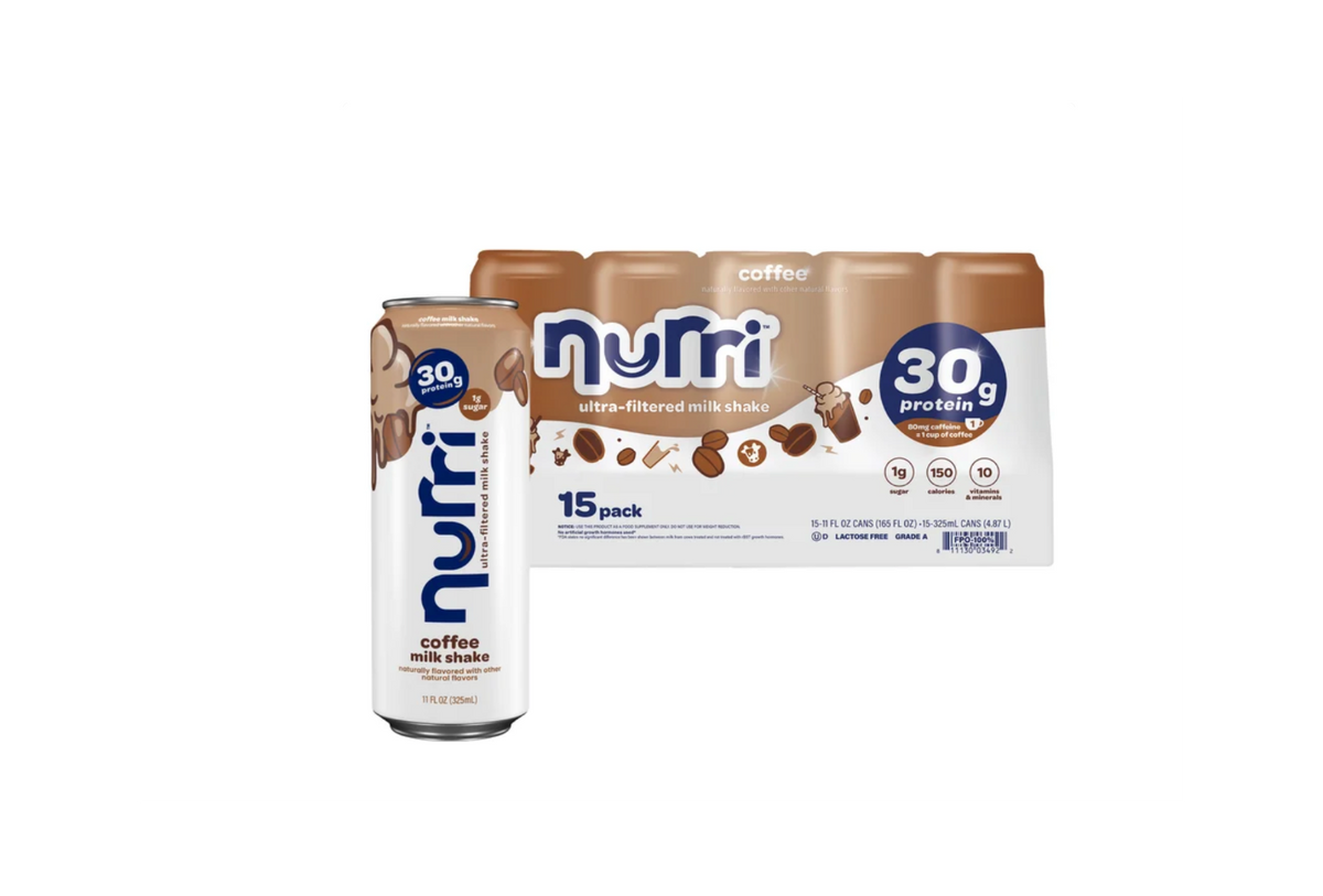 Nurri 30g Protein Shake, Coffee, 11 fl oz Cans, 15 Pack