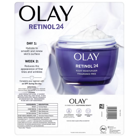 Olay Regenerist Retinol 24 night face moisturizer 2 pack - view 2