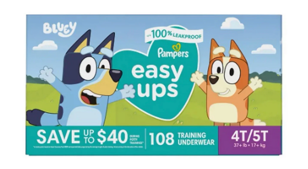Pampers Easy Ups Bluey Training Underwear, Sizes 2T-6T - view 3