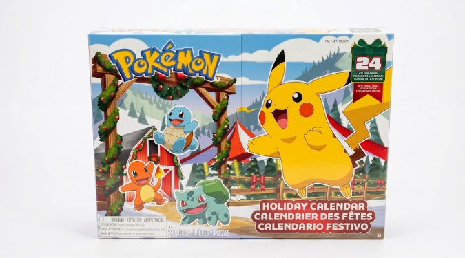 Pokémon Holiday Advent Calendar with 24 collectible figures