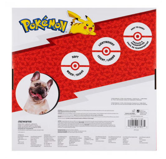 Pokémon Poké Ball Plush Squeaky Dog Toys 6 Inch 3-Pack Poké Ball, Great Ball & Ultra Ball - view 2