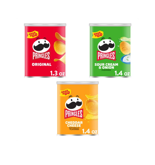 Pringles Grab & Go Potato Crisps Variety Pack 36 Count Original, Sour Cream & Onion & Cheddar Cheese - view 2