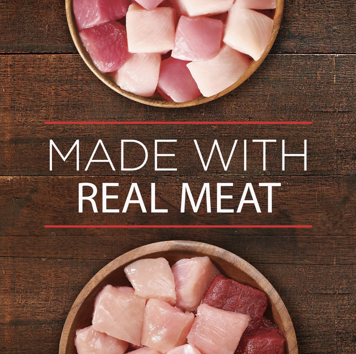Purina ONE wet dog food made with real meat