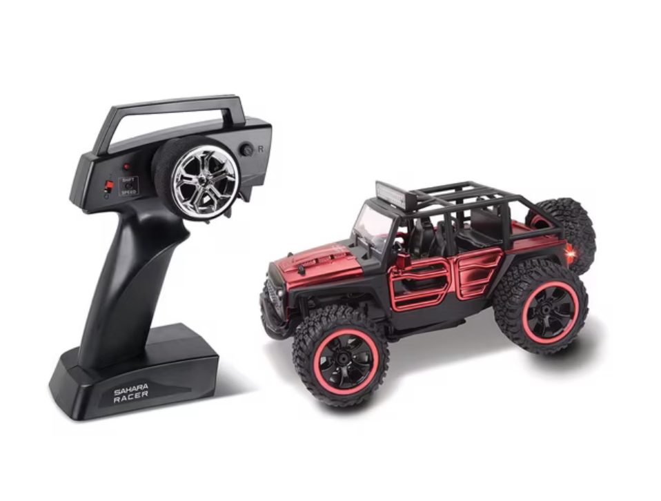 Sahara Racer red RC off-road truck with 2.4GHz remote controller