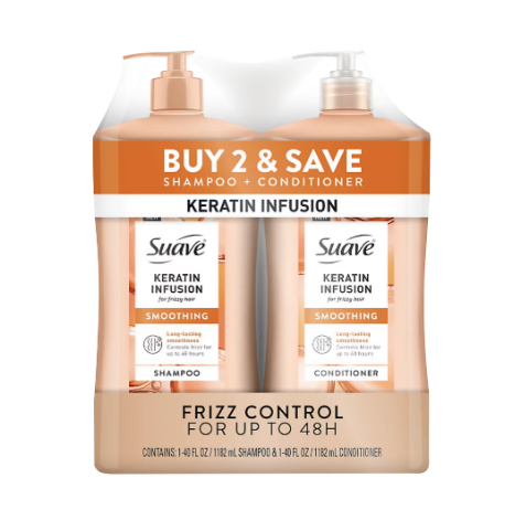 Suave Professionals Keratin Infusion shampoo and conditioner set 2 pack