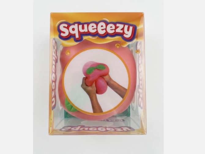 Sunny Days Squeeezy Jumbo Peach Squishy Toy Slow-Rising Sensory Fidget Stress Relief Toy, Ages 3+ - view 3