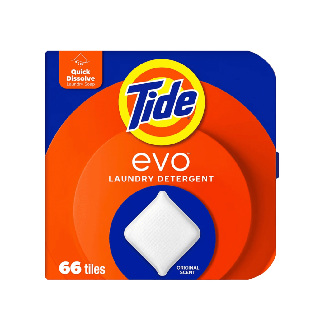 Tide evo Laundry Detergent Tiles, Original Scent, 66 Count