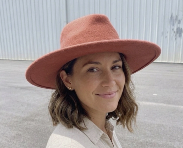 Universal Thread Unisex 100% Wool Fedora Hat – 3.5" Wide Brim Red Terracotta Western Cowboy Hat - view 2