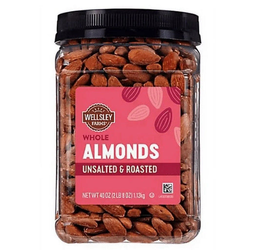 Wellsley Farms Unsalted Roasted Almond Oil, 40 oz - NEW