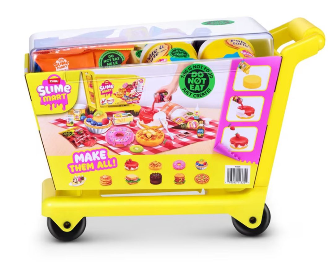 Zuru Slime Mart yellow shopping cart package, 38 pieces, 37+ ingredients inside