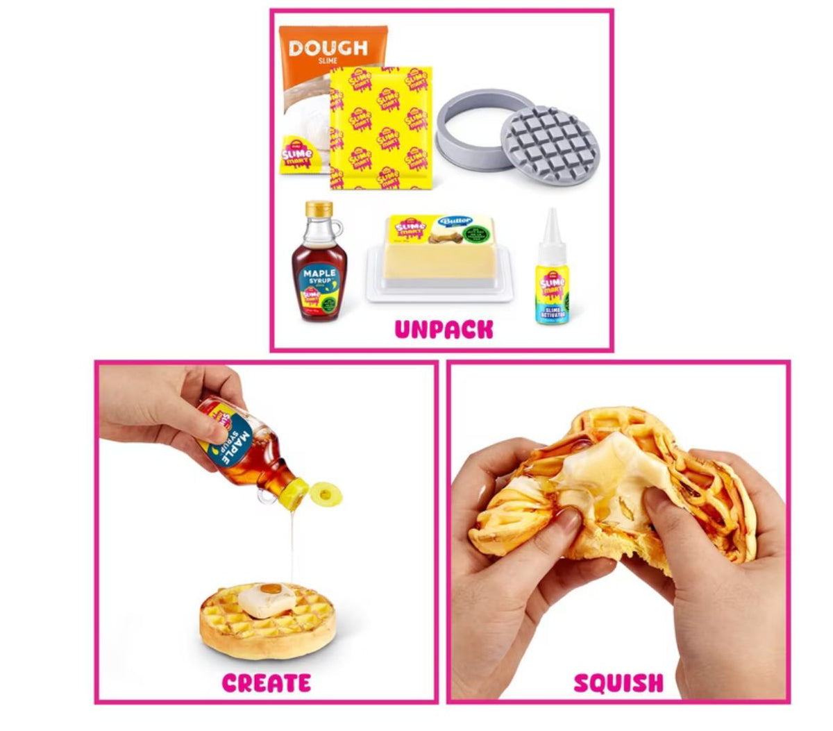 Zuru Slime Mart unpack, create and squish realistic slime waffle